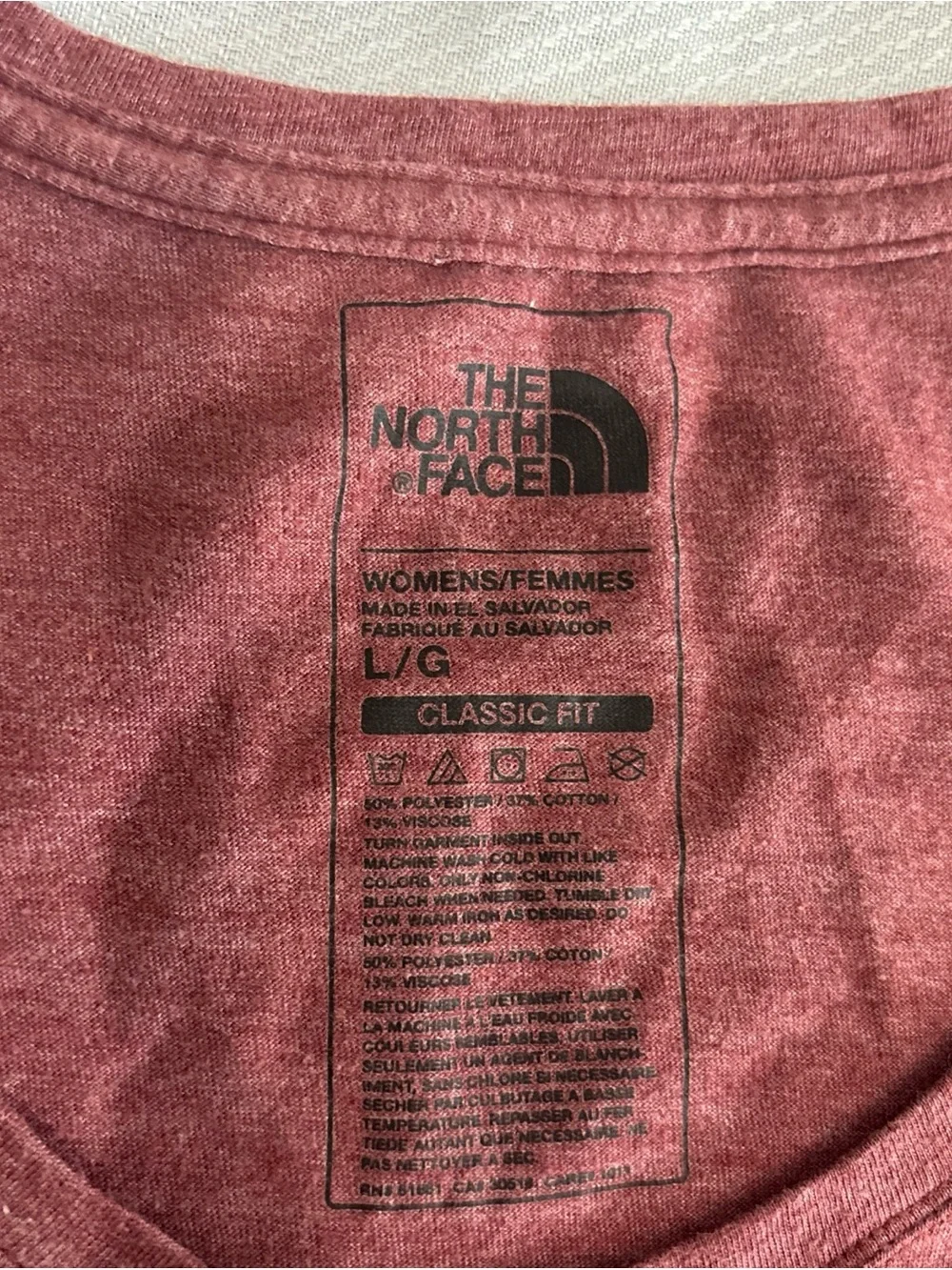 The North Face Gold Logo Short Sleeve Classic Fit Top Women’s Large Soft T-shirt - Picture 4 of 5